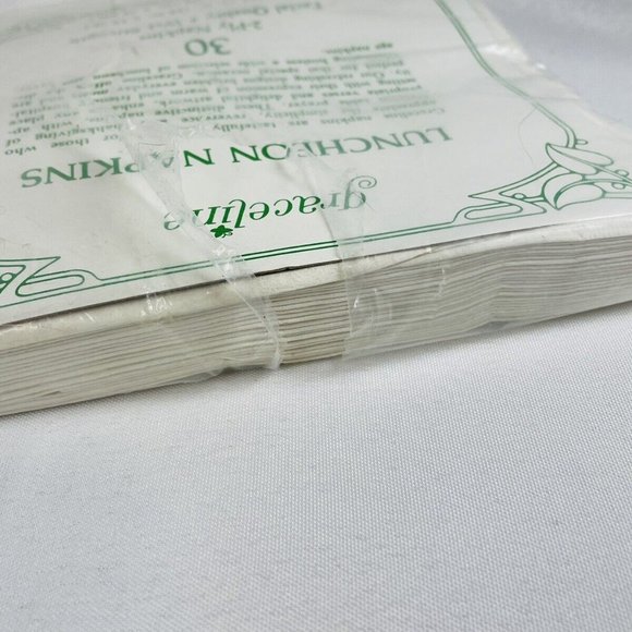 GRACELINE Luncheon Napkins Open 25 “Have A Happy Day” Girl With Kittens VINTAGE - Picture 4 of 9